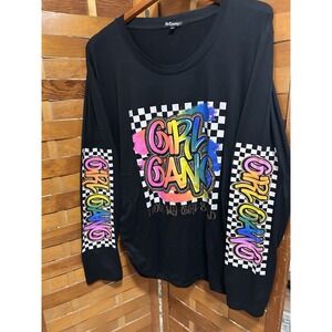 long sleeve t-shirt Girl Gang In Neon  3XL Runs Small